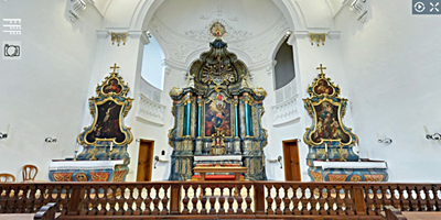 360° Rundsicht Spitalkirche zum Heiligen Geist Solothurn
